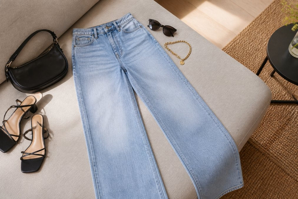 Buy High-Waisted Wide-Leg Jeans: Style Guide