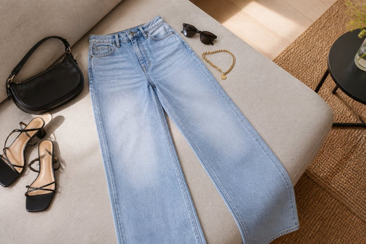 Buy High-Waisted Wide-Leg Jeans: Style Guide