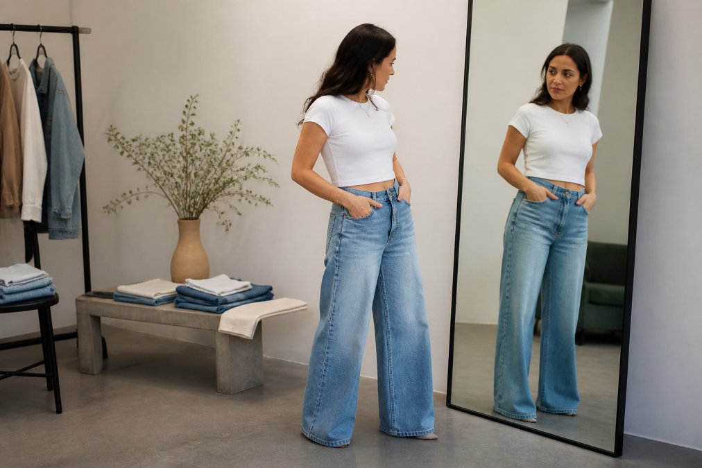 Do Wide Leg Jeans Look Frumpy? How to Style Them Right
