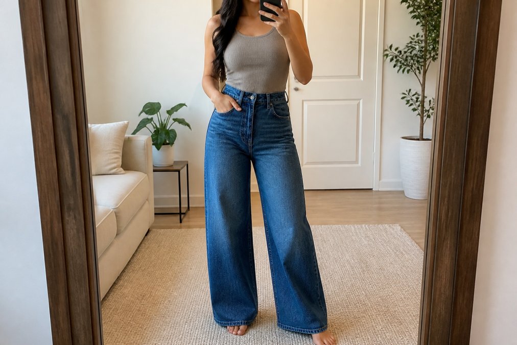 Vintage Jeans With Tummy Control: Style & Confidence