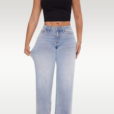 High-Waisted Wide Leg Jeans