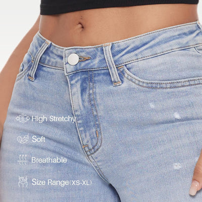 High-Waisted Wide Leg Jeans