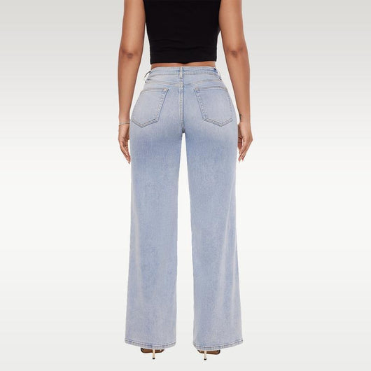 High-Waisted Wide Leg Jeans